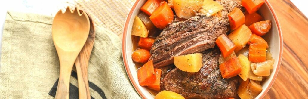 Slow Cooker Rump Roast Recipe Cover GO FIT LIFE