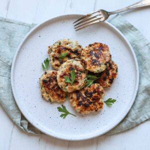 Chicken Breakfast Patties Recipe Card